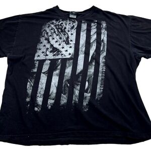 Vtg Y2K Not Of This World NOTW Jesus Shirt 2XL Christian Affliction Styl US Flag